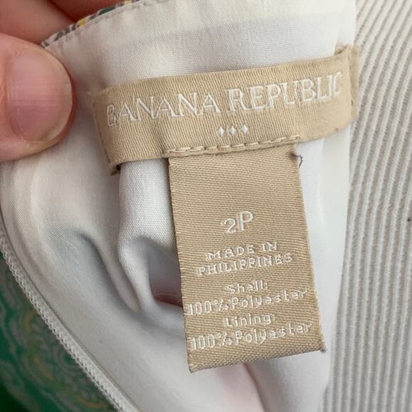 Banana Republic Multi-Color Shift Dress, Size 2P - Picture 3 of 4